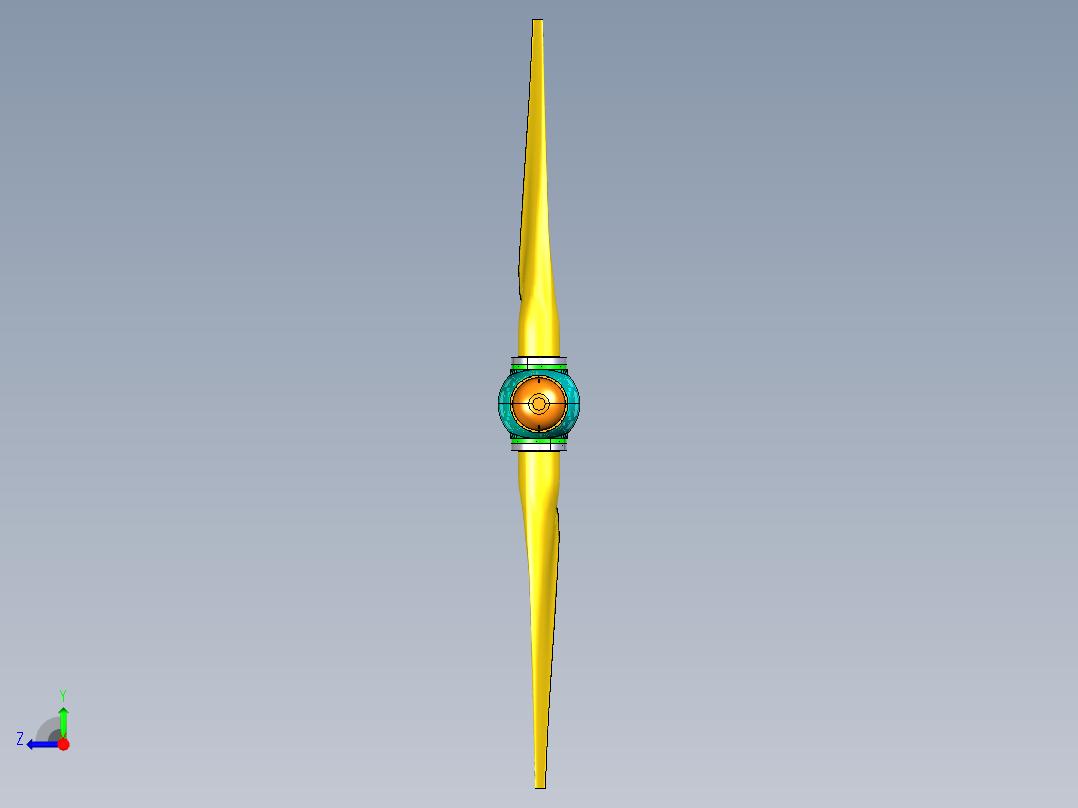 潮汐流能发电机组355059右视图