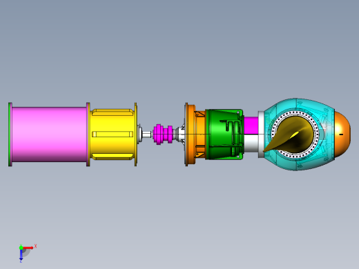 潮汐流能发电机组355059俯视缩略图
