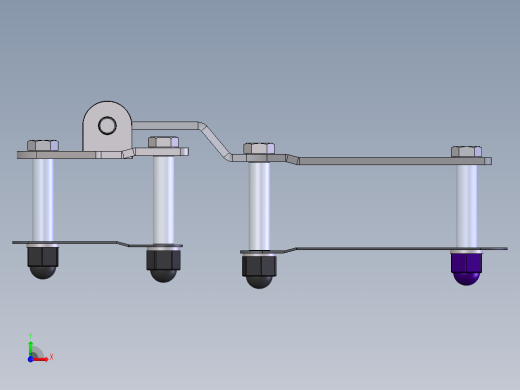 铰链连接件相关3D图纸合集前视缩略图