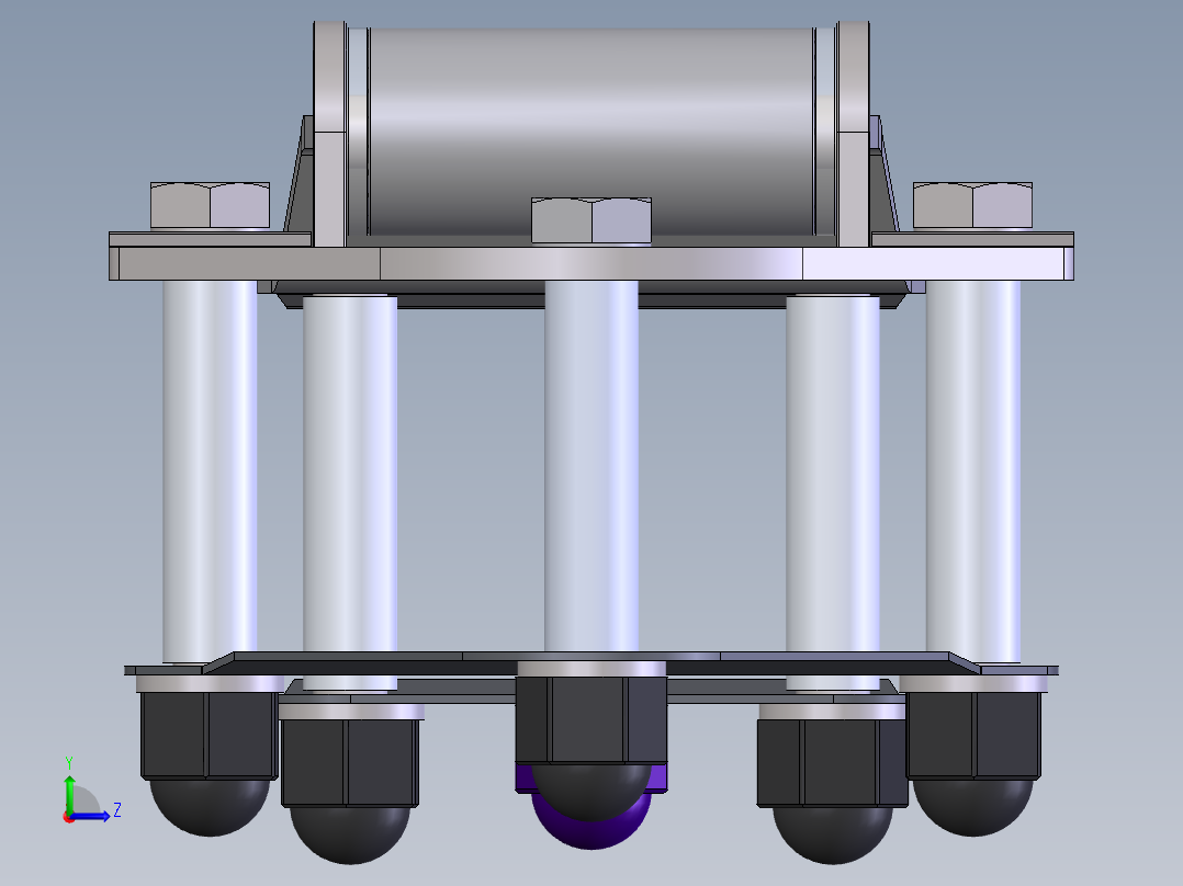 铰链连接件相关3D图纸合集左视图