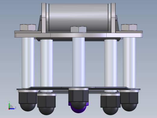 铰链连接件相关3D图纸合集左视缩略图