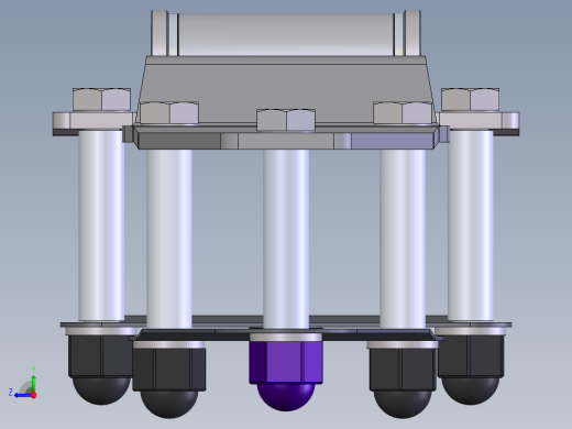 铰链连接件相关3D图纸合集右视缩略图