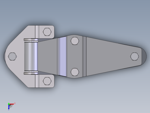 铰链连接件相关3D图纸合集俯视缩略图