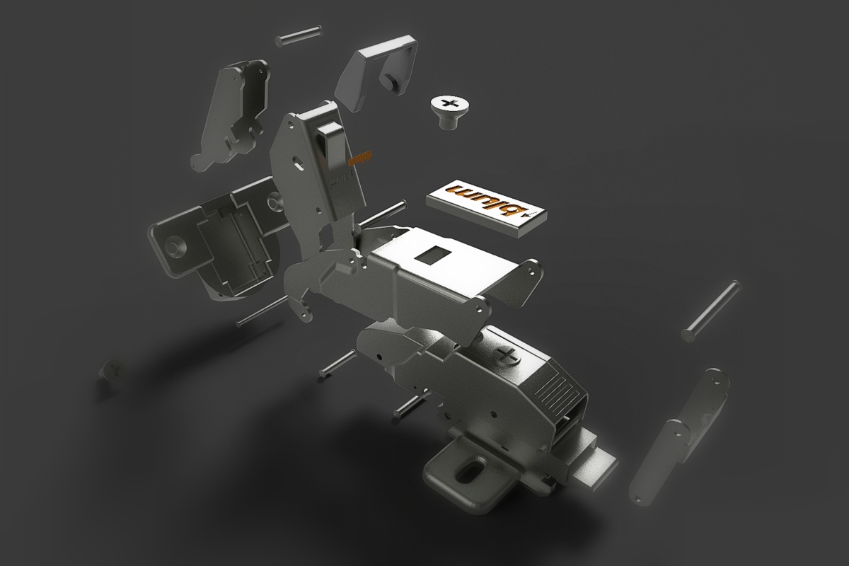 铰链连接件相关3D图纸合集