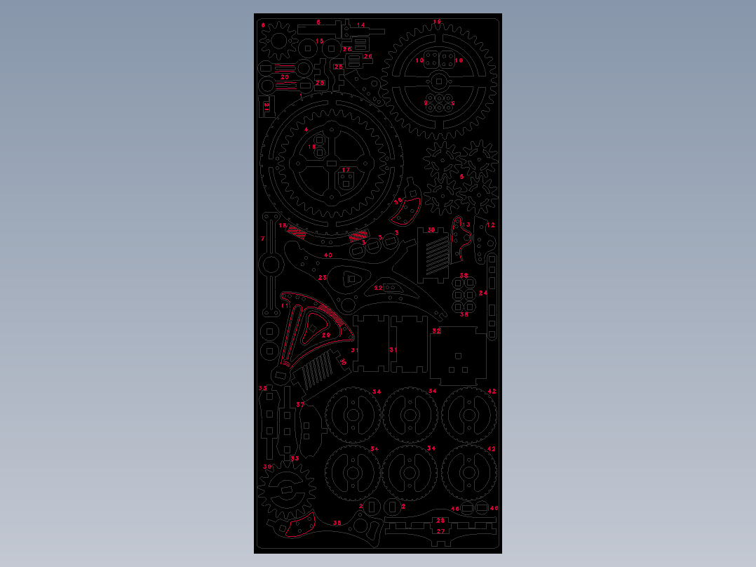 三轮小车激光切割立体拼图