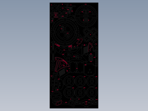 三轮小车激光切割立体拼图