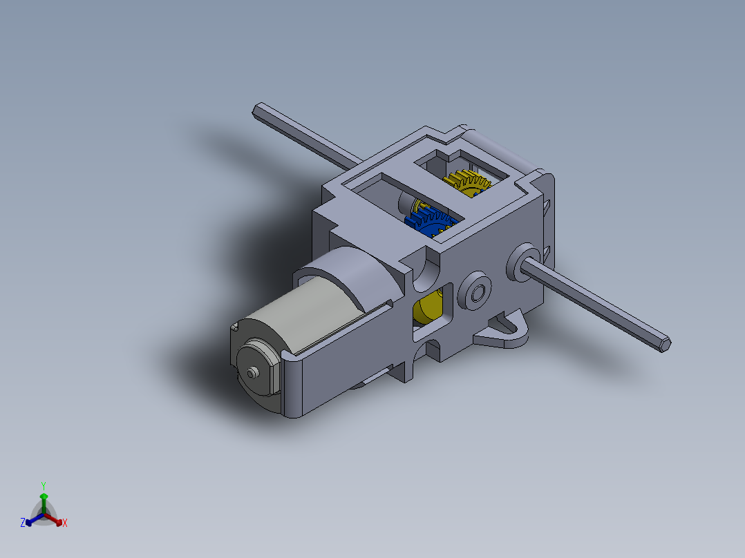 田宫70167齿轮箱图纸