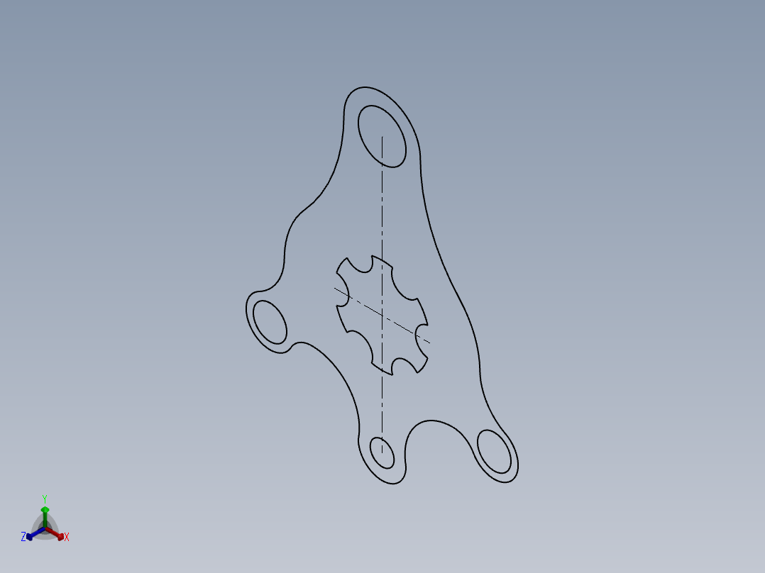 SW建模练习题-exercise 2正等轴测图