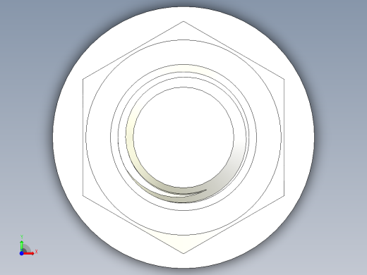 螺栓和螺母-M30 X 3.5前视缩略图