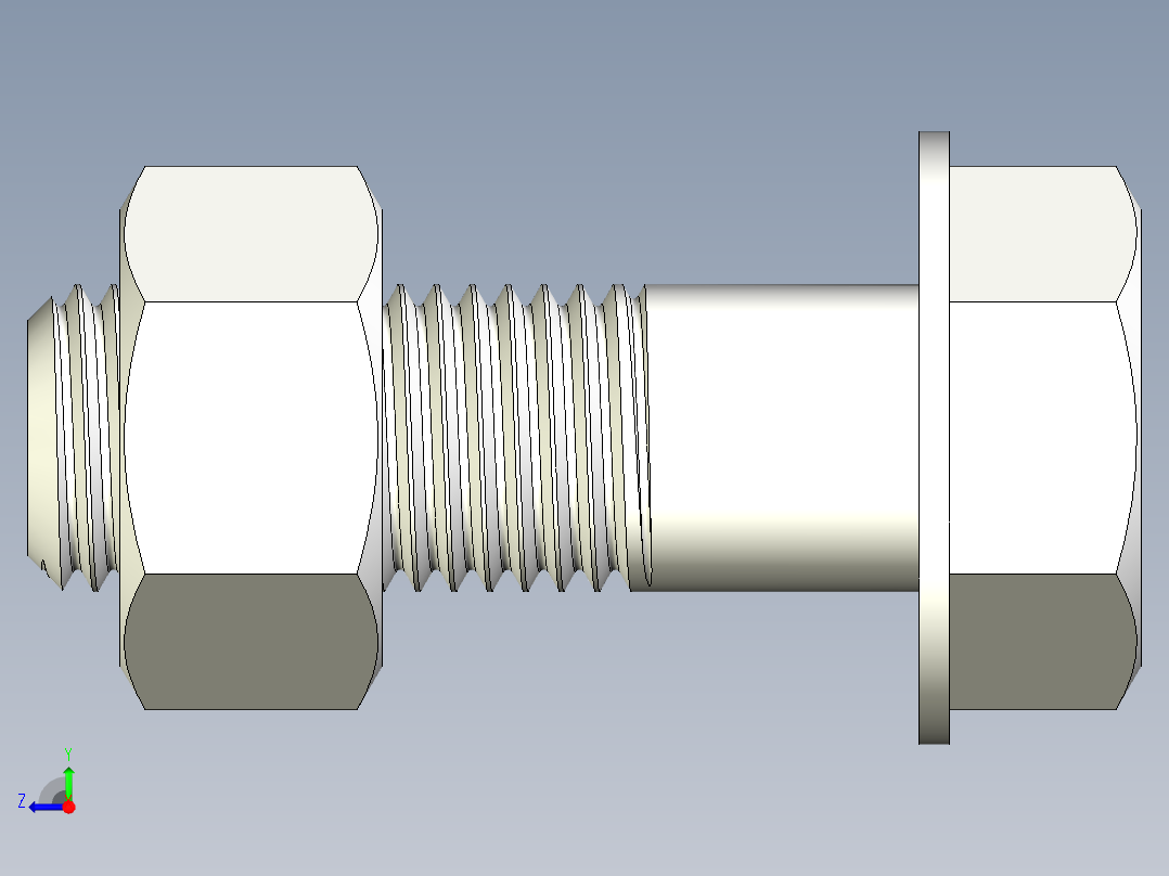 螺栓和螺母-M30 X 3.5右视图