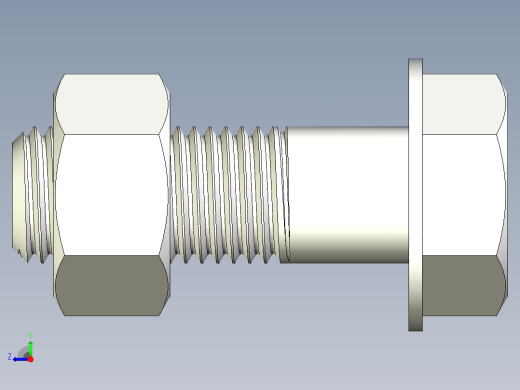 螺栓和螺母-M30 X 3.5右视缩略图