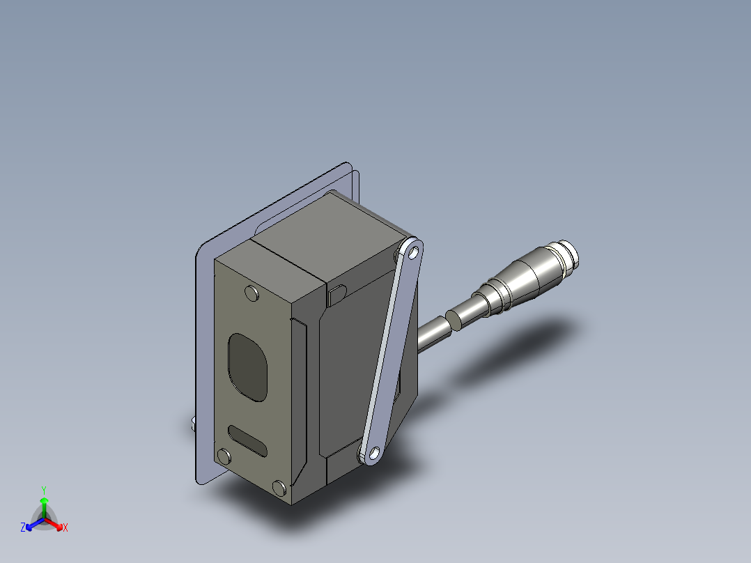 基恩士IL-100_kc图纸模型正等轴测图
