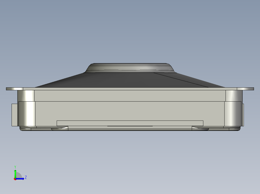 13.0㎜ x 2.0㎜ SMD轻触开关左视图