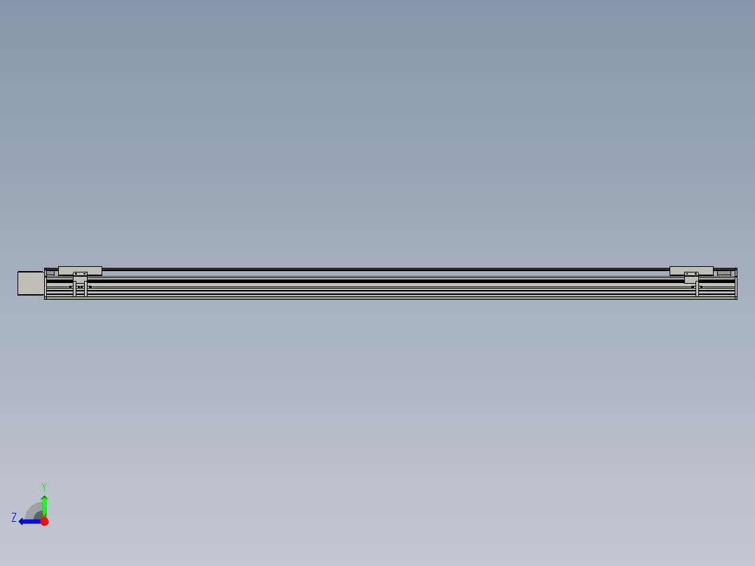 直线模组WG-LHB12-S1500-R(B)设计图纸右视图