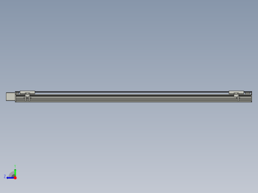 直线模组WG-LHB12-S1500-R(B)设计图纸右视缩略图