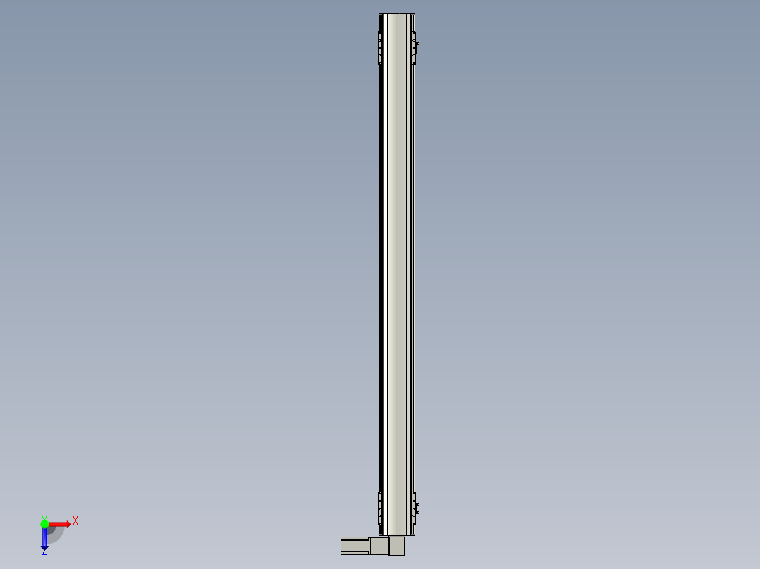 直线模组WG-LHB12-S1500-R(B)设计图纸俯视图