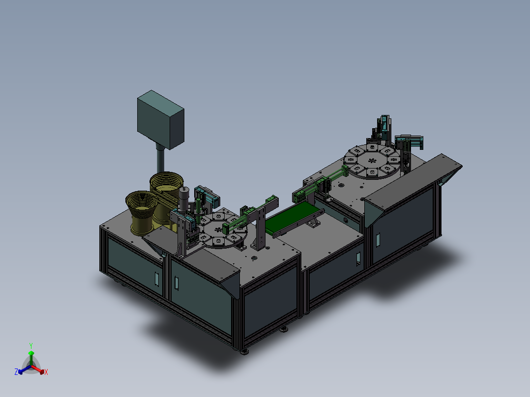 晶体组装机正等轴测图