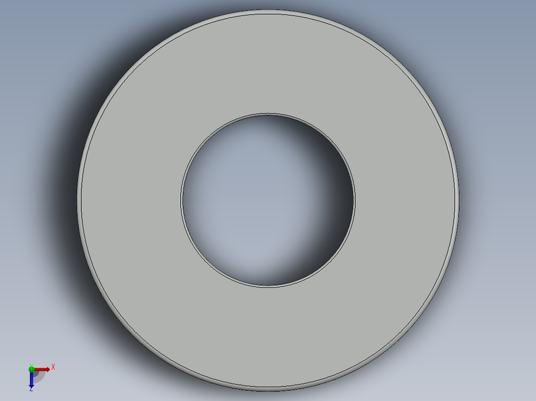 紧固件-0.3125 Flat Washer俯视图