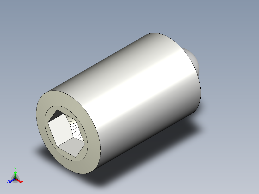 定位柱 SPJLSPJH-3D多系列多零件图纸模型主视图