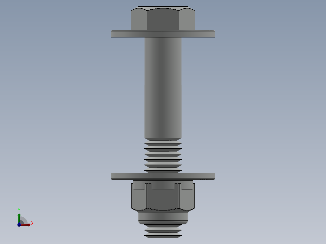紧固件-0.6250 Bolt Hex前视图