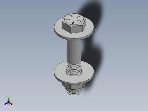 紧固件-0.6250 Bolt Hex正等轴测缩略图