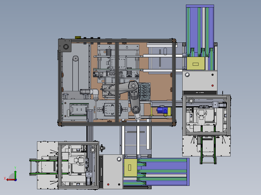 SMT载具切换机后视图