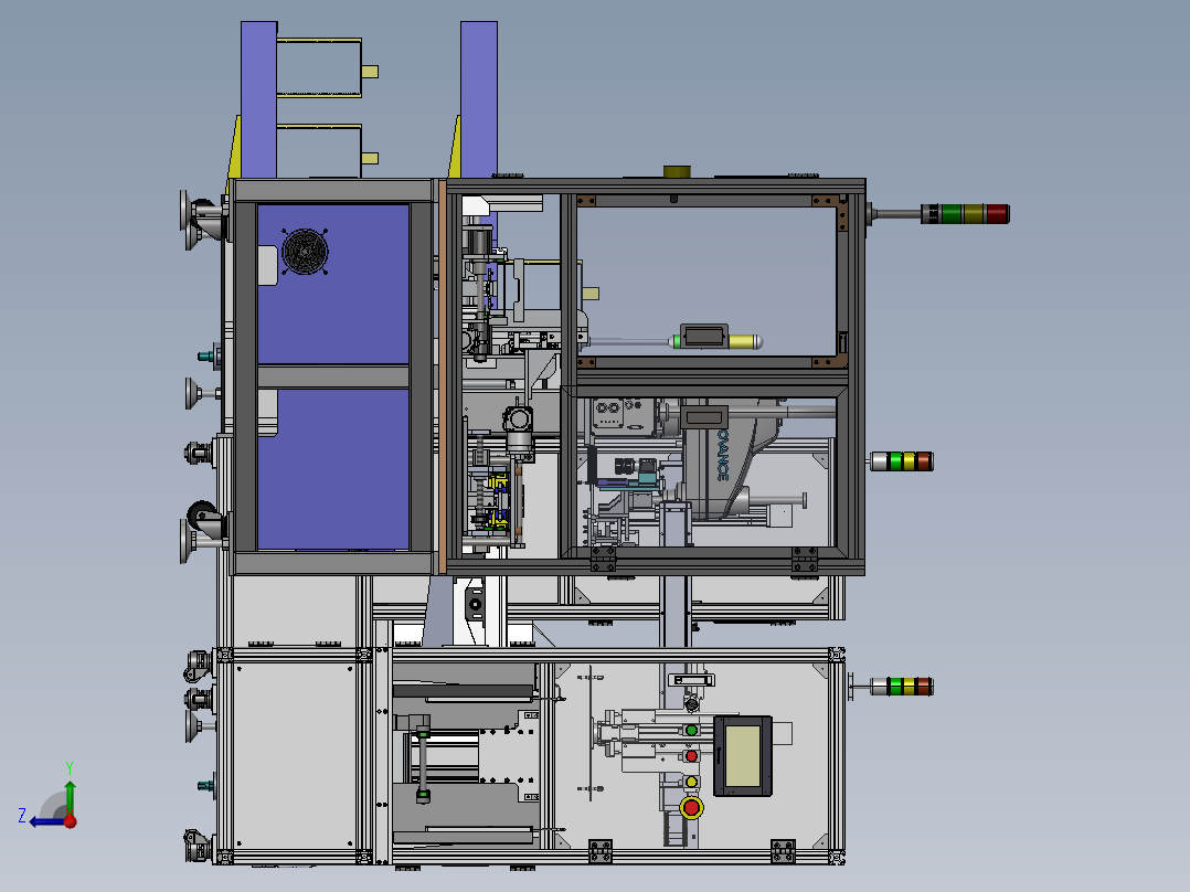 SMT载具切换机右视图