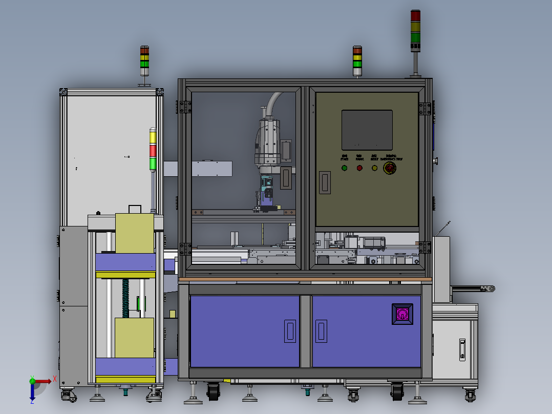 SMT载具切换机俯视图