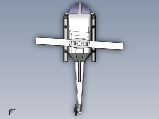 简易玩具直升机Toy Helicopter俯视缩略图