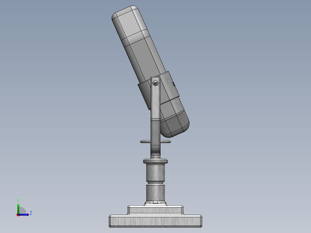 老式麦克风左视图