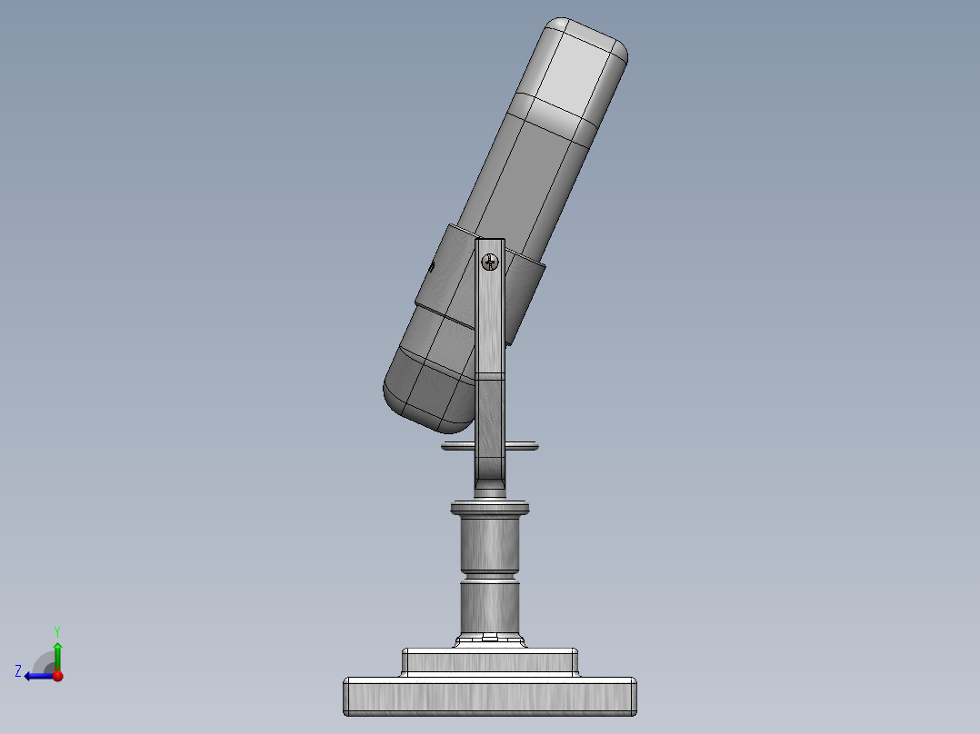 老式麦克风右视图