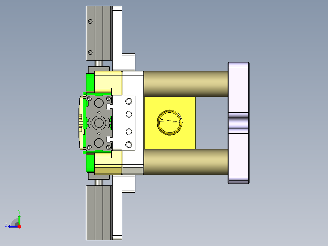X1-CNC笔记本CNC工装夹具三维模型FX-0624右视图