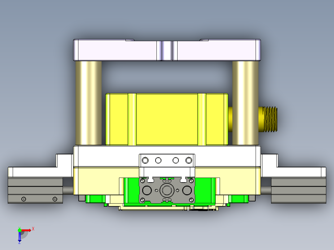 X1-CNC笔记本CNC工装夹具三维模型FX-0624俯视图