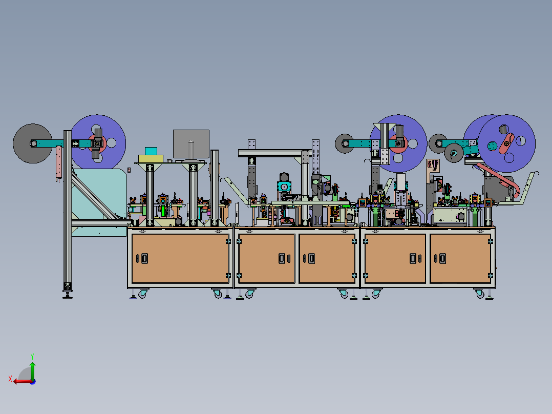 Type C自动组装线体sw20后视图