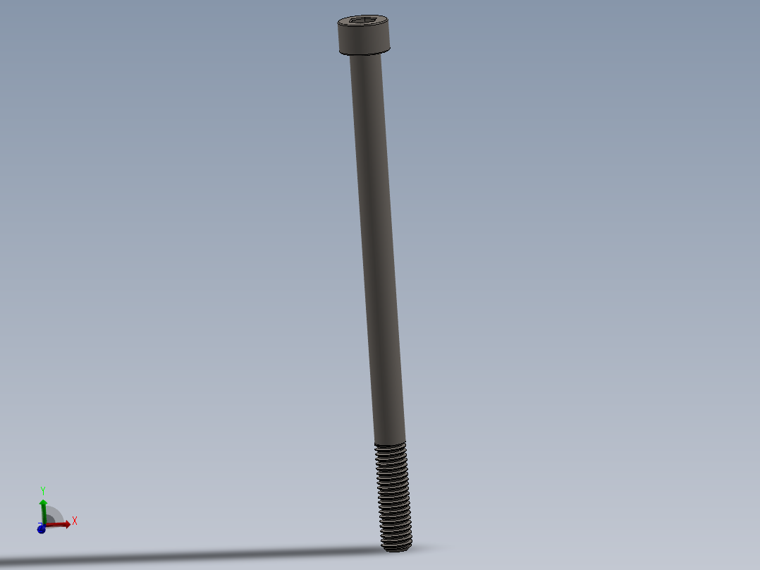 Screw_DIN_912_M8x130_A2.SLDPRT公制内六角螺钉主视图