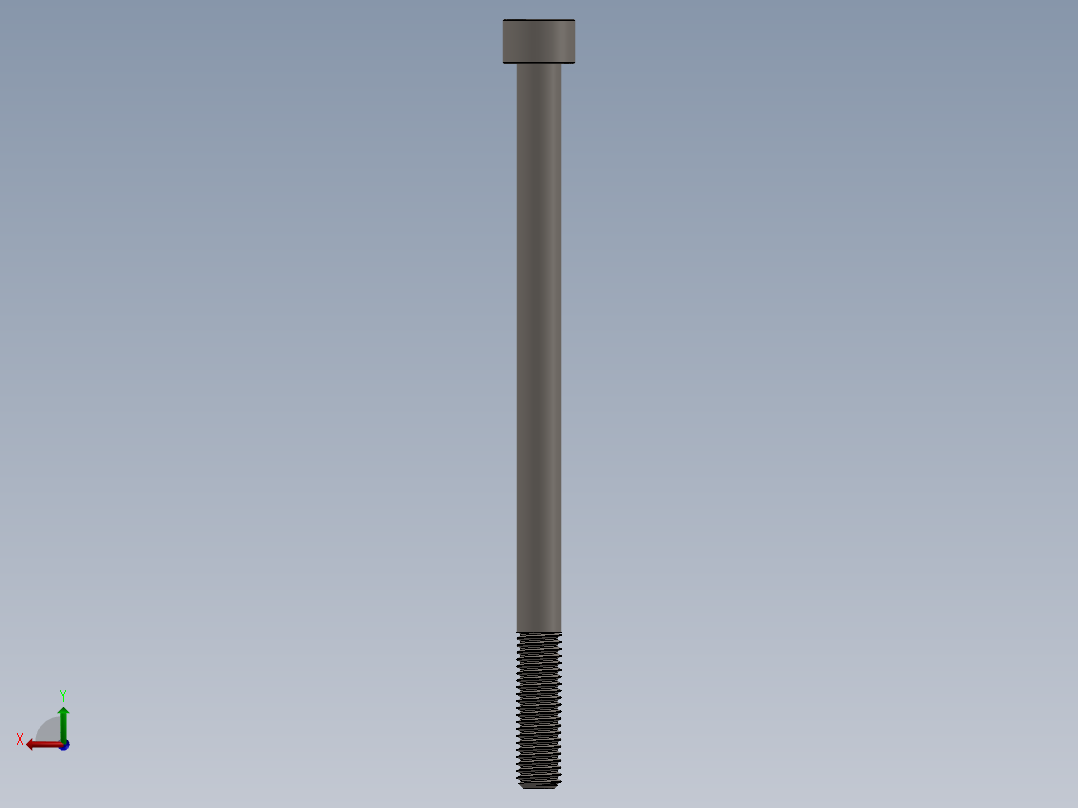 Screw_DIN_912_M8x130_A2.SLDPRT公制内六角螺钉后视图