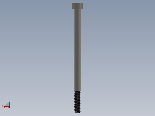 Screw_DIN_912_M8x130_A2.SLDPRT公制内六角螺钉后视缩略图