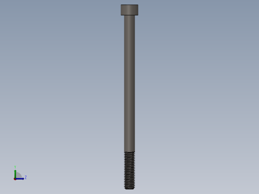 Screw_DIN_912_M8x130_A2.SLDPRT公制内六角螺钉左视缩略图