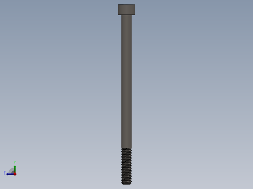 Screw_DIN_912_M8x130_A2.SLDPRT公制内六角螺钉右视缩略图