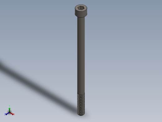 Screw_DIN_912_M8x130_A2.SLDPRT公制内六角螺钉正等轴测缩略图