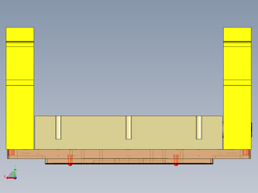 UX363-C-笔记本CNC工装夹具三维模型CNC2-新工艺验证后视图