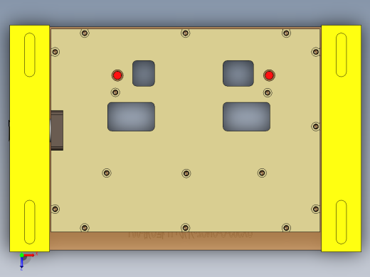 UX363-C-笔记本CNC工装夹具三维模型CNC2-新工艺验证俯视缩略图