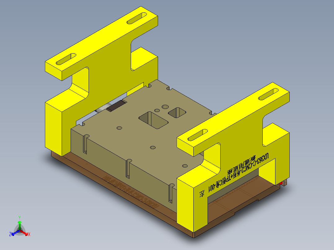 UX363-C-笔记本CNC工装夹具三维模型CNC2-新工艺验证正等轴测图