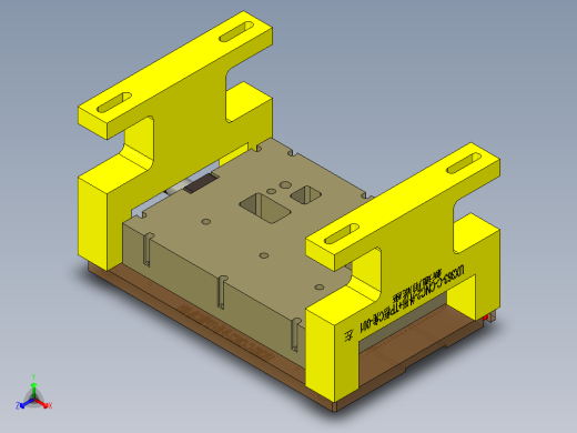 UX363-C-笔记本CNC工装夹具三维模型CNC2-新工艺验证正等轴测缩略图