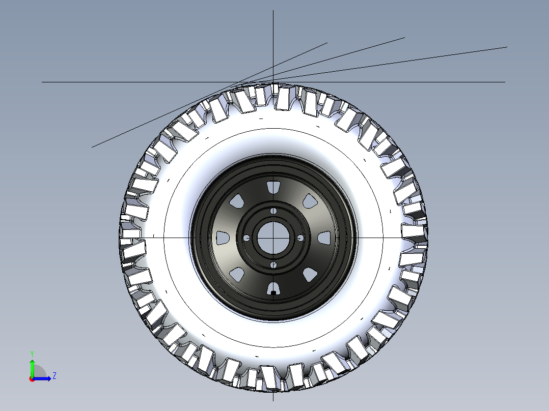 轮胎、车轮、轮毂(51)左视图