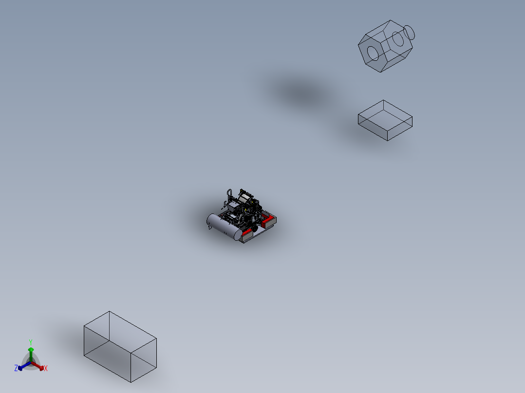 AGV小车、AGV(84)正等轴测图