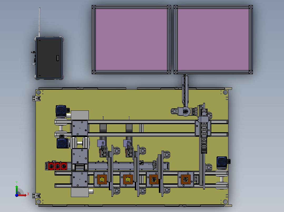 点火器自动组装设备前视图