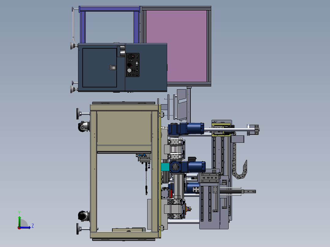 点火器自动组装设备左视图