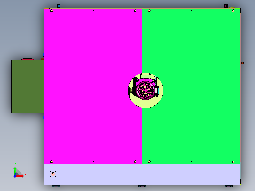 堆叠栈板自动分离装置前视图