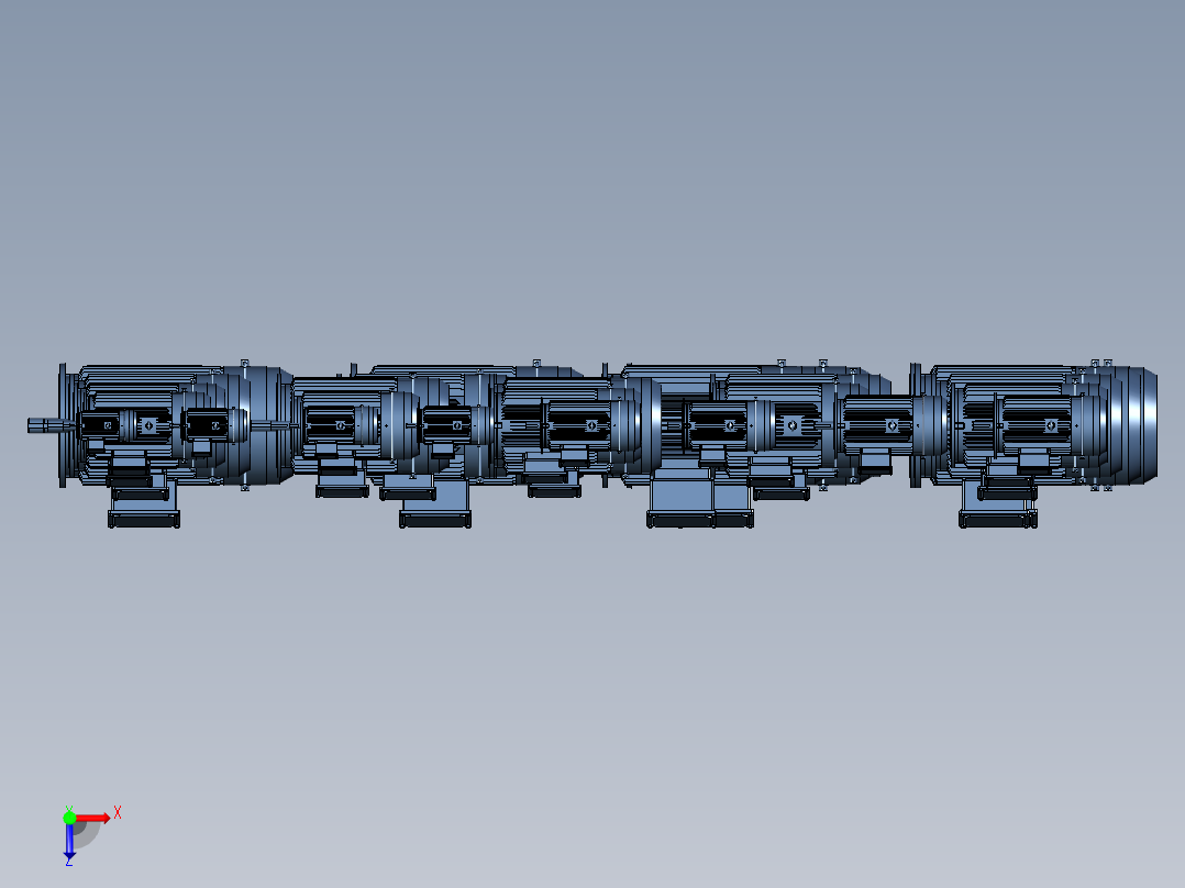 YXEJ-B35系列高效率电磁制动三相异步电机俯视图